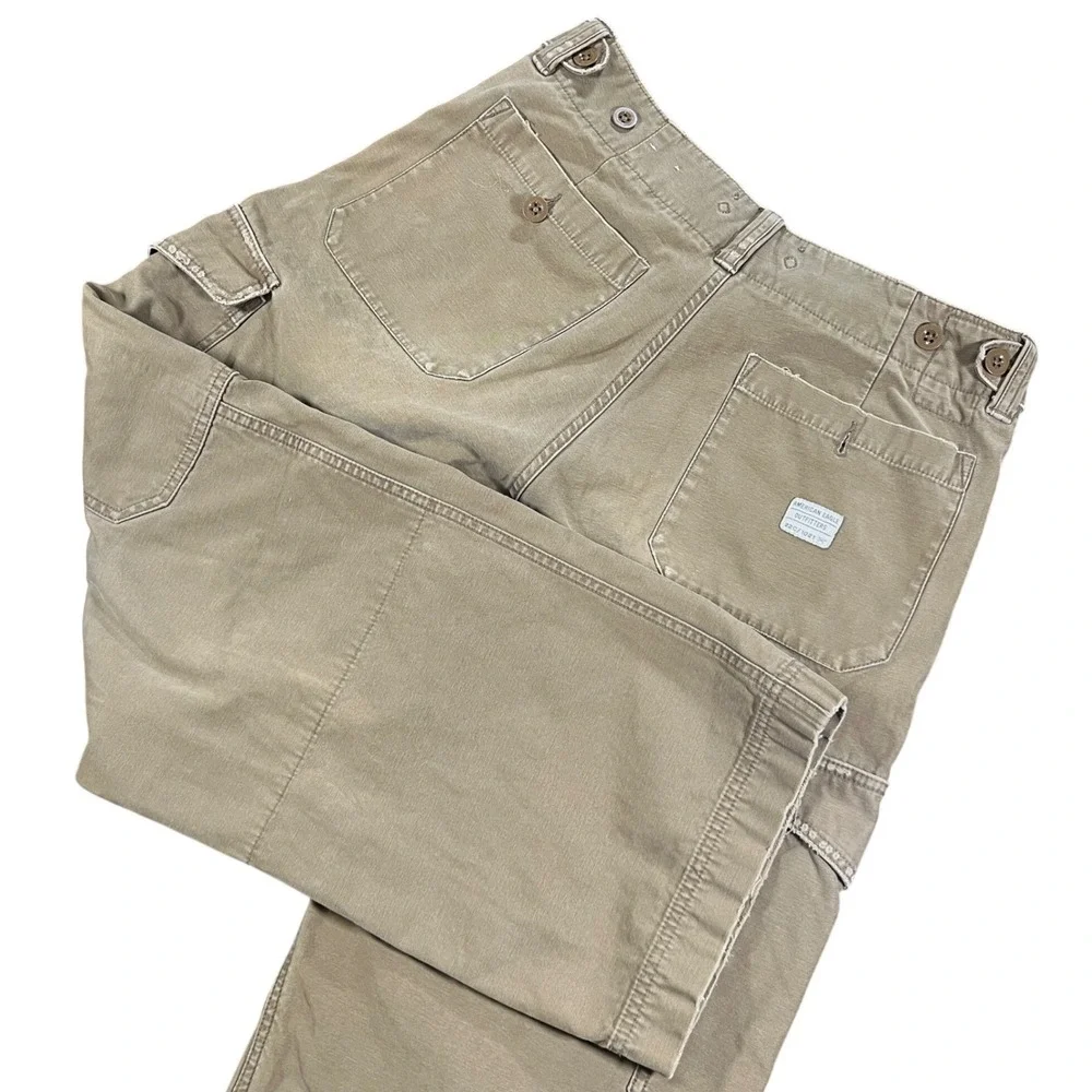 VTG American Eagle Surplus Trouser Pattern 5 Cargo Pants Khaki Mens 31x30 1997